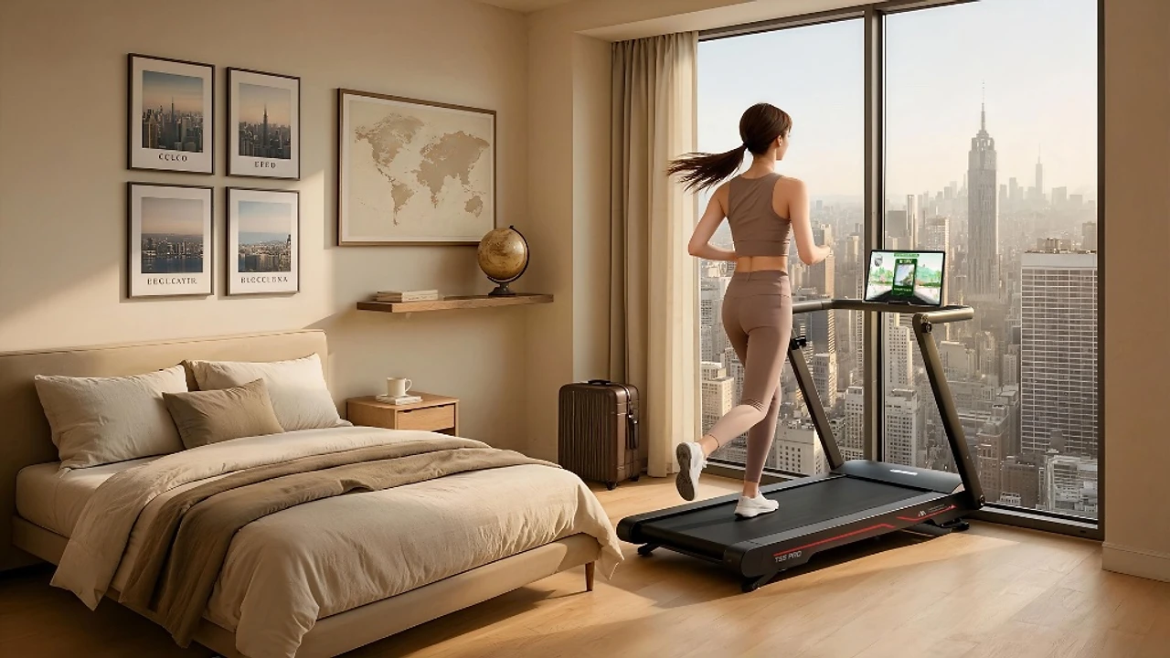 Runner using MOVE VI at home